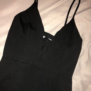 Stella Luce spaghetti strap black dress